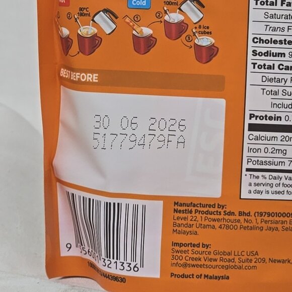 3 PACK Nescafé 3-1 Carmel Latte Instant Coffee Mix 4.06 Oz 15 packets total - Picture 6 of 6